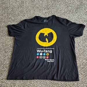 Wu-Tang Clan Black Graphic Tee with Yellow Logo